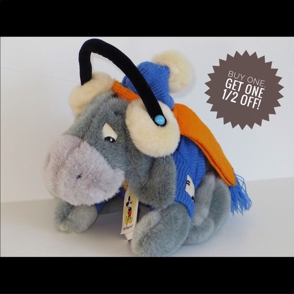 christmas eeyore plush
